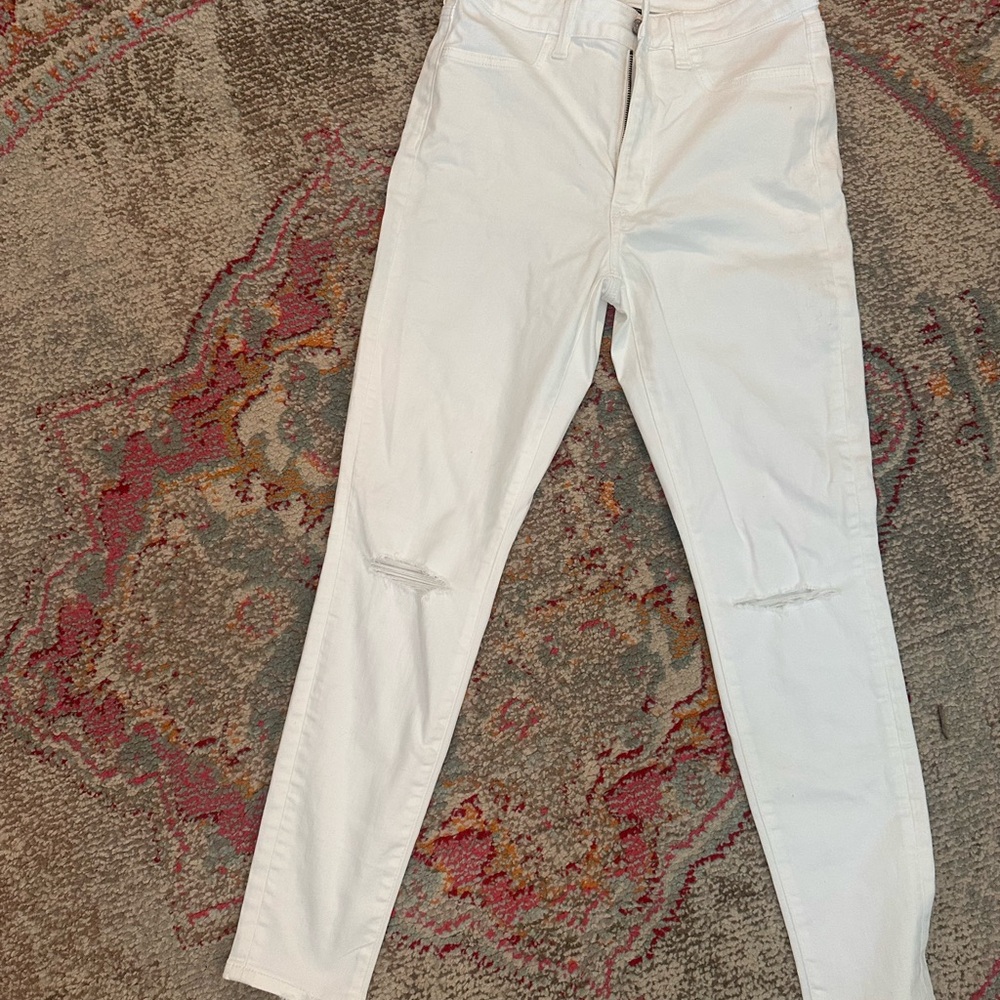 American Eagle Outfitters White Skinny Jeans